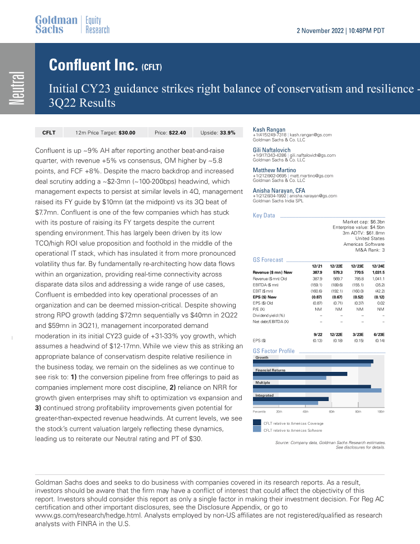 Confluent Inc. (CFLT)_ Initial CY23 guidance strikes right balance of conservatism and resilience - 3Q22 Results(1)Confluent Inc. (CFLT)_ Initial CY23 guidance strikes right balance of conservatism and resilience - 3Q22 Results(1)_1.png